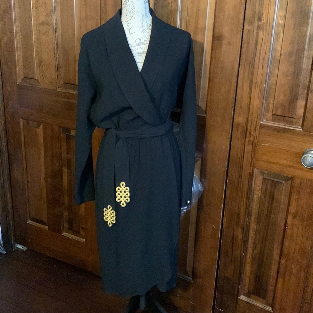 Liz Claiborne Wrap Coat Dress with detachable belt